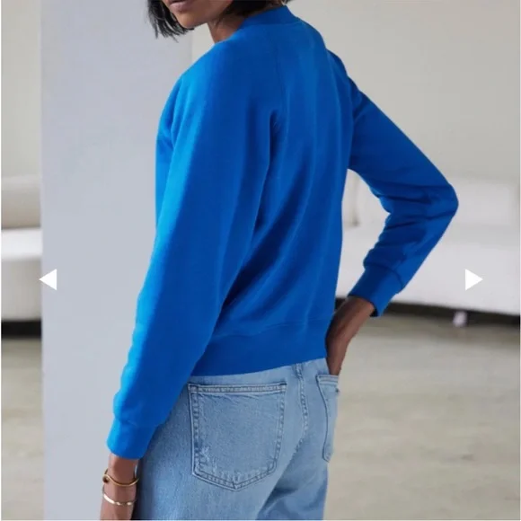 AYR The BFF Crewneck Sweatshirt in Lagoon size xs - Picture 2 of 7